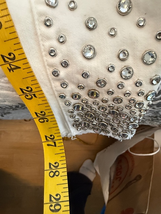 L'AGENCE White Studded Skinny Jeans - Picture 8 of 9